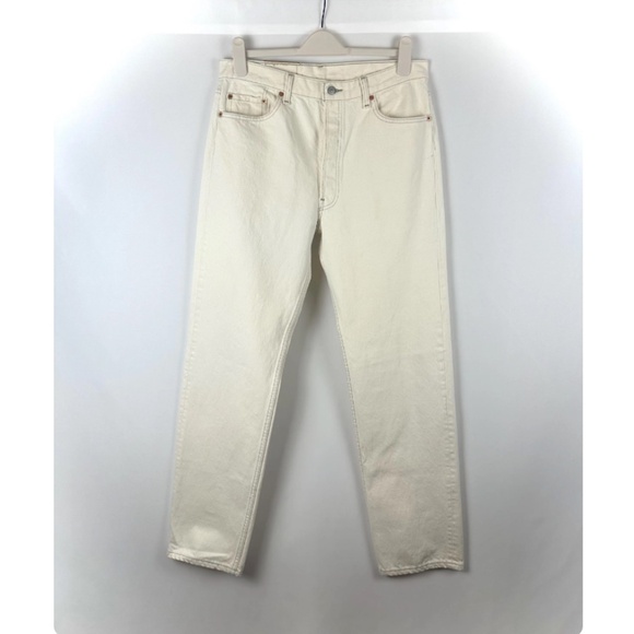 Levi's Men's Straight Jeans in White - Picture 3 of 10